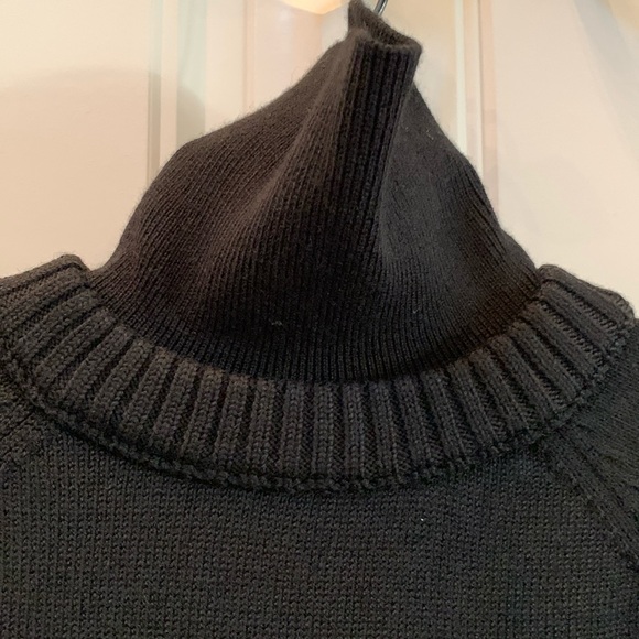 ATHLETA Black Mesa Hybrid Wool Turtleneck Sweater S - Picture 2 of 11